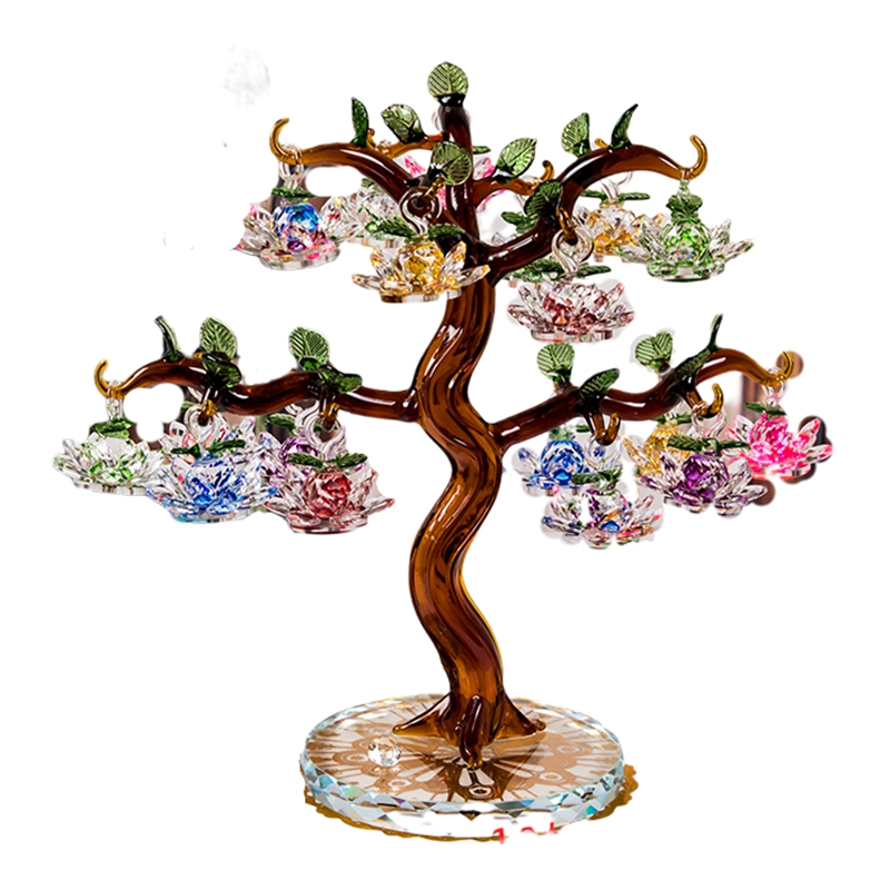 Paper Weight Crystal - Flor de loto de cristal de