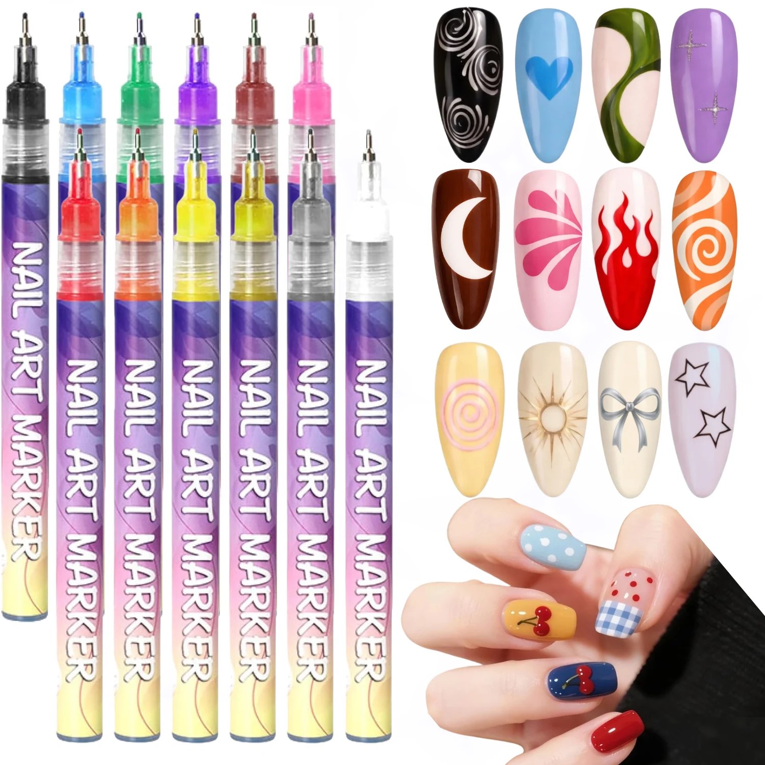 Correction Pen Fine - Juego de 12 Rotuladores 3D para
