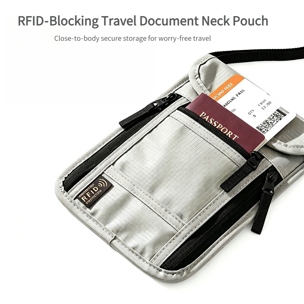 Index Card Holder - Cartera de Viaje para el Cuello,
