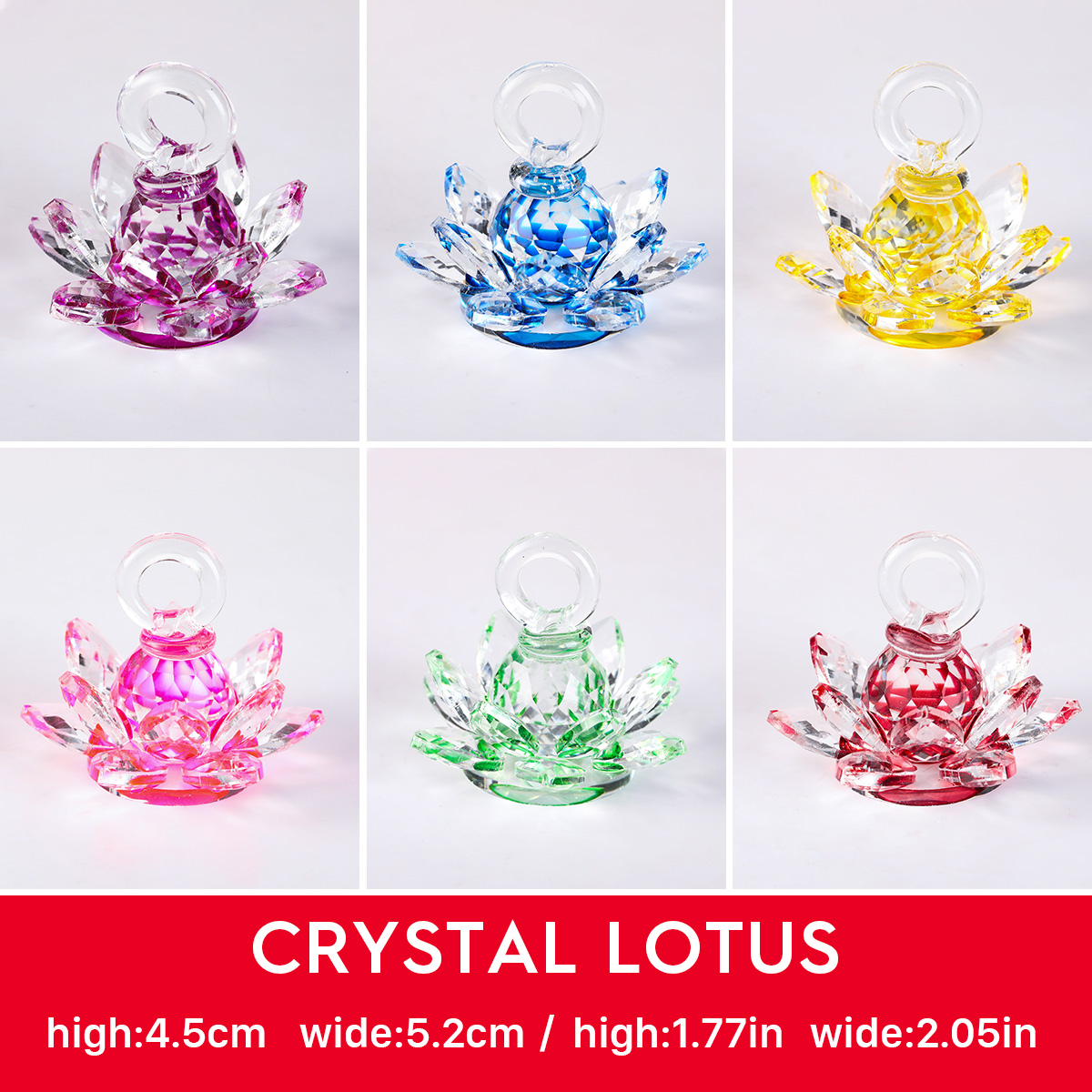 Flor de loto de cristal de cua - Paper Weight Crystal reseña y precio