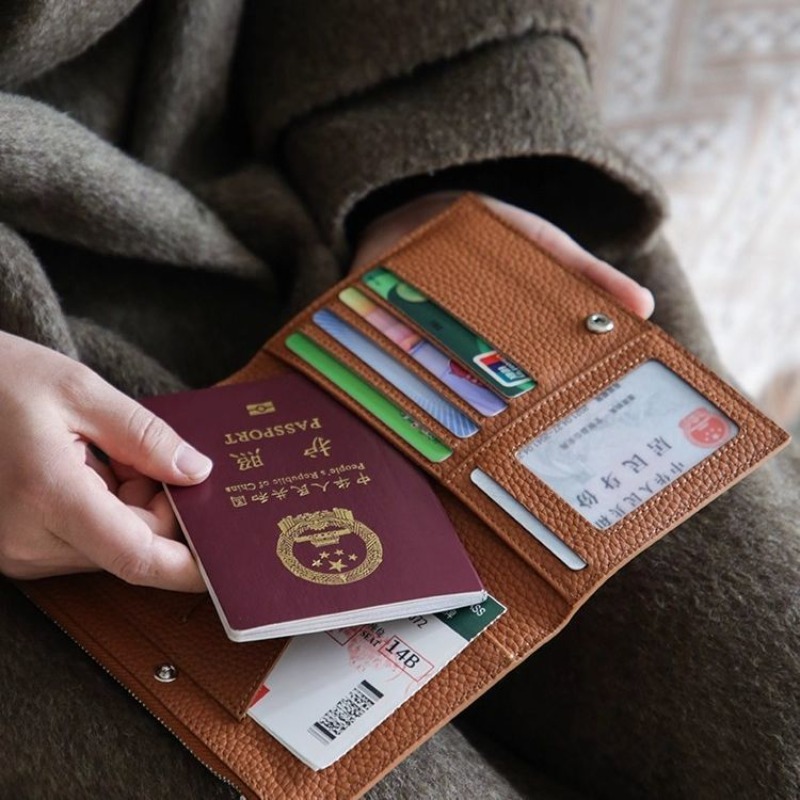 Funda de cuero para pasaporte, - Index Card Holder reseña y precio