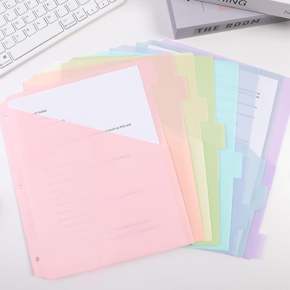 8 piezas de separadores de car - Tab Divider A4 reseña y precio
