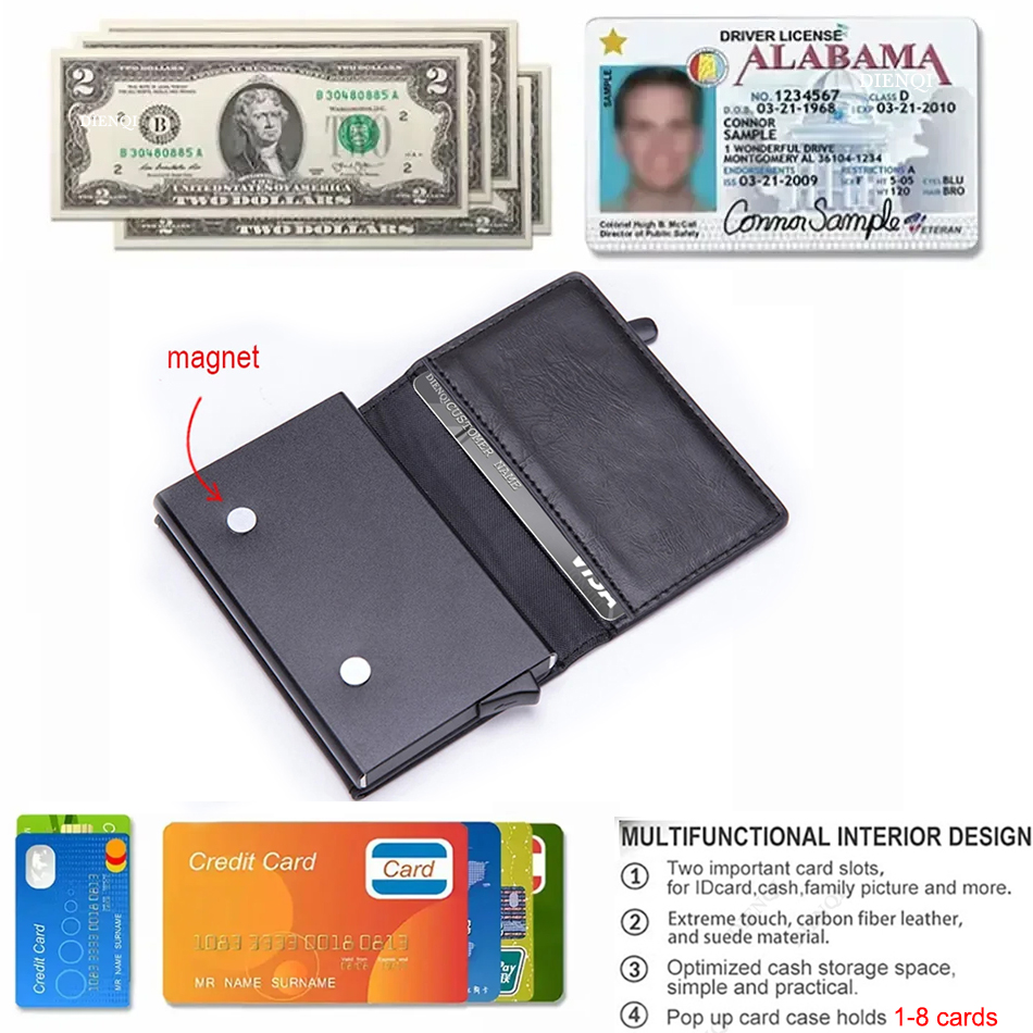 Cartera con Bloqueo RFID, Tarj - Index Card Holder reseña y precio