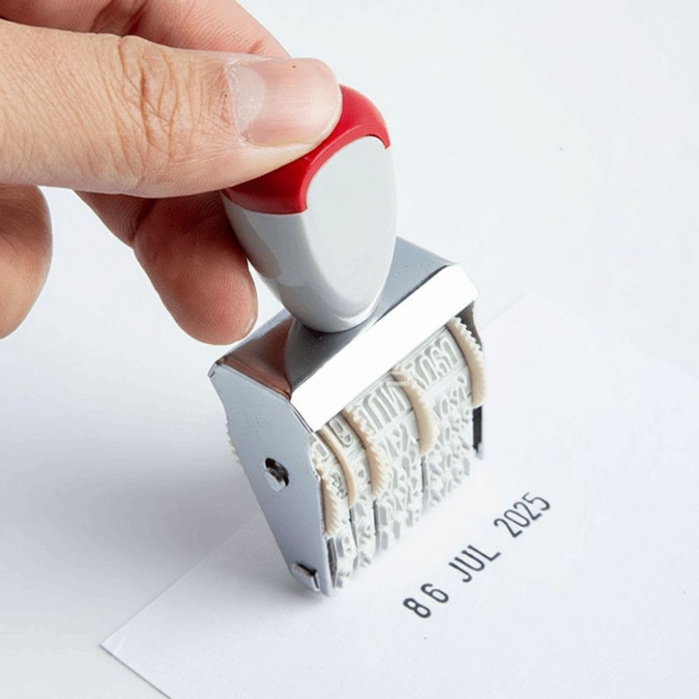 Práctico Sello de Fecha Digita - Rubber Date Stamp reseña y precio