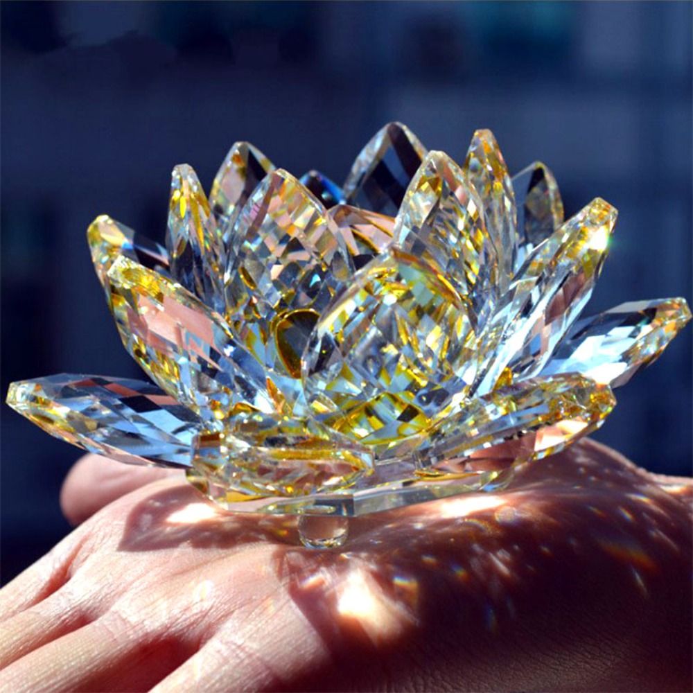Estatuilla de flor de loto de  - Paper Weight Crystal reseña y precio
