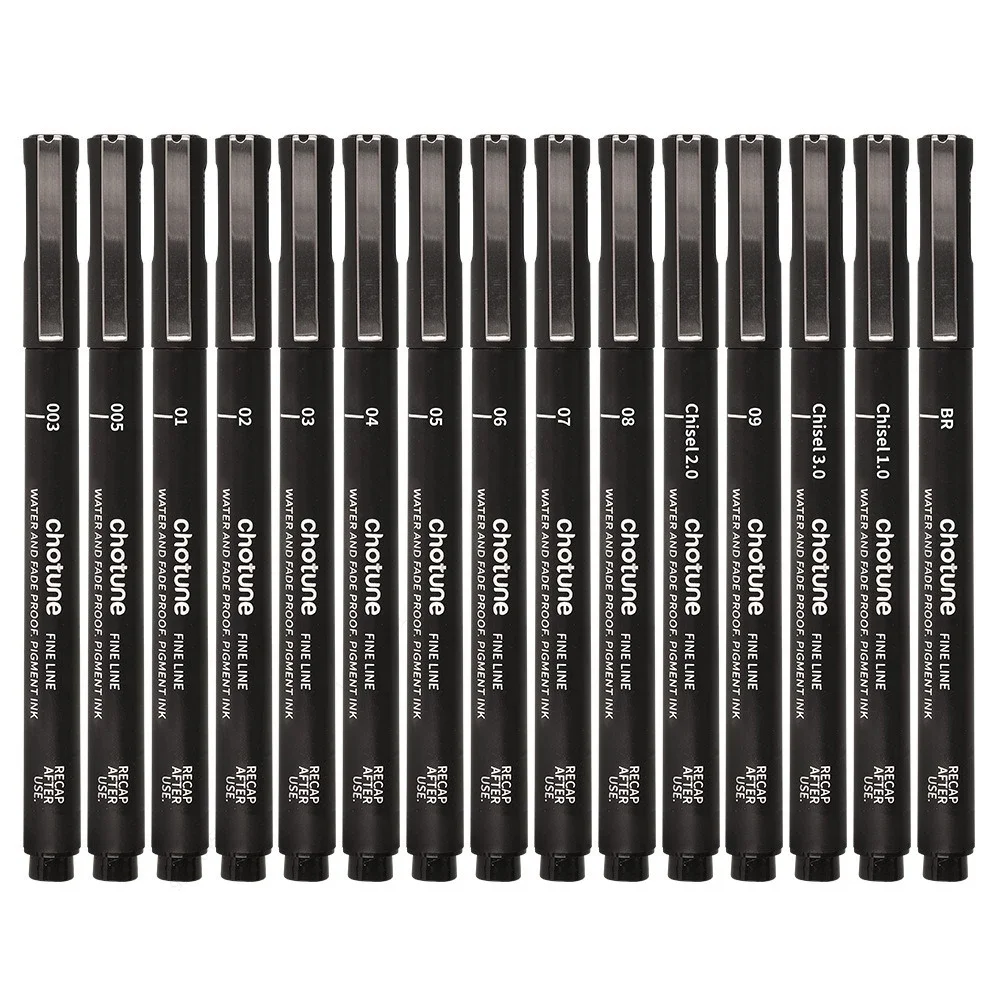 Microbolígrafos negros, 15 tam - Correction Pen Fine reseña y precio