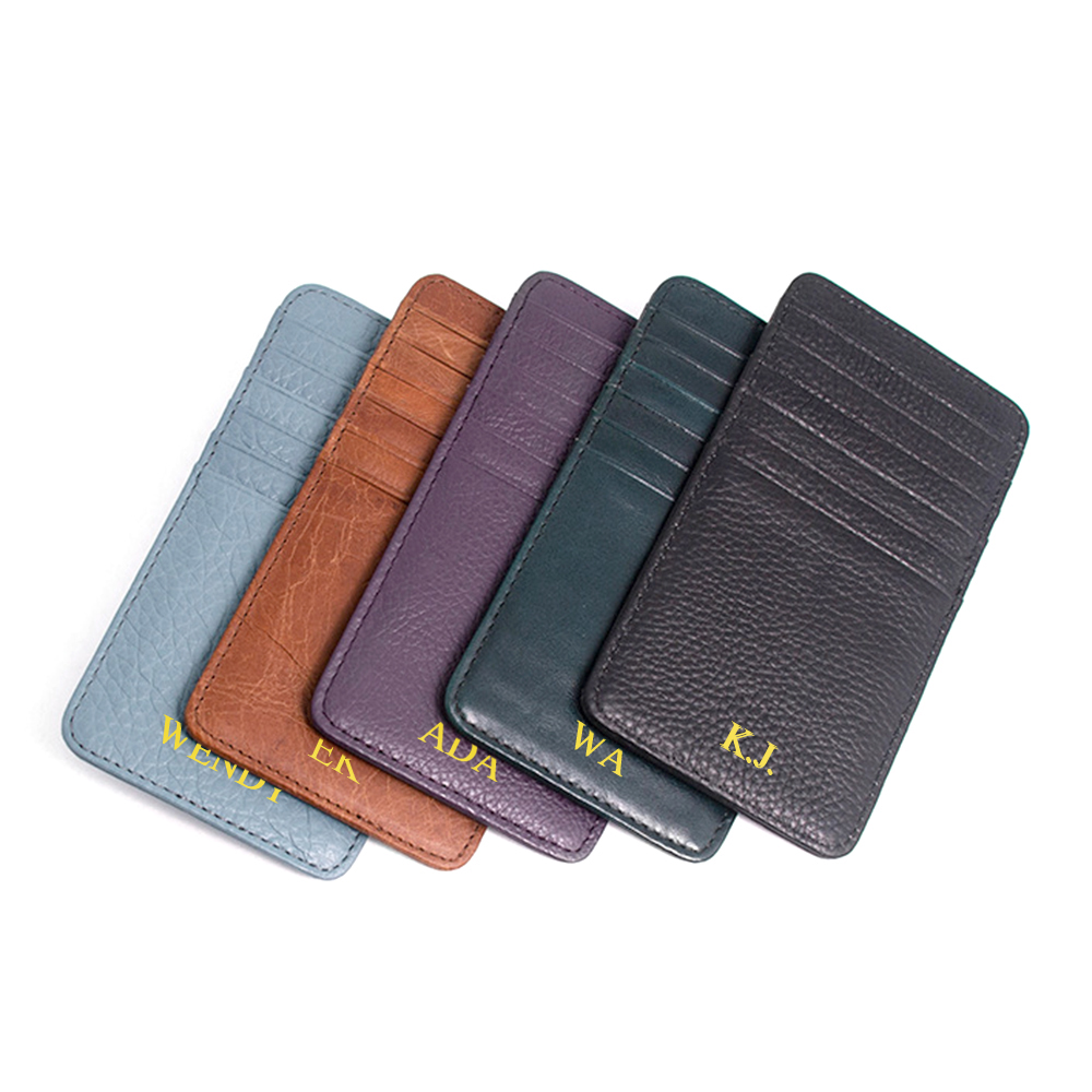Cartera de cuero de vaca con i - Index Card Holder reseña y precio
