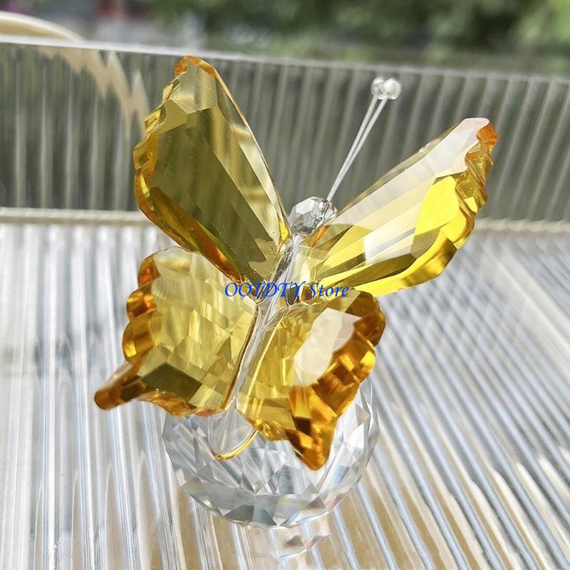 mariposa 367A con base bola, a - Paper Weight Crystal reseña y precio