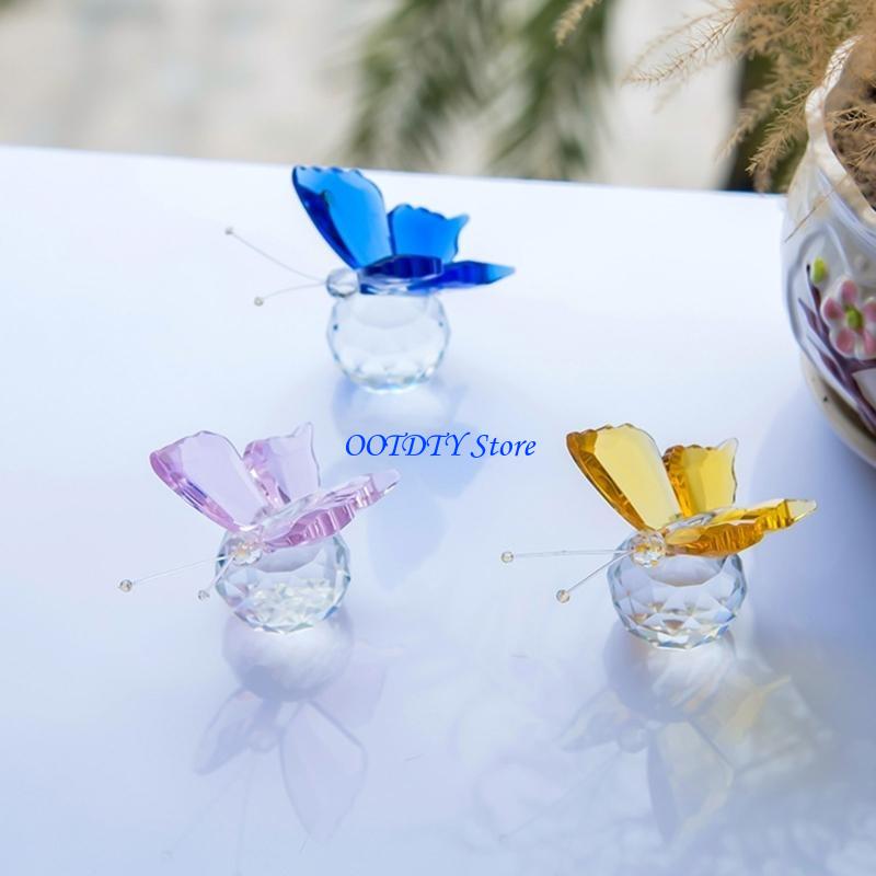 mariposa 367A con base bola, a - Paper Weight Crystal reseña y precio